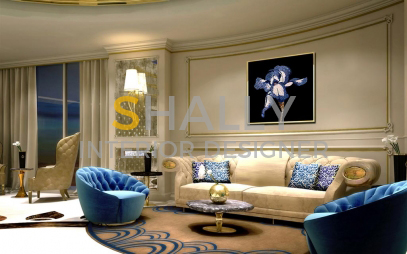 Drawing Room Interior Design in Greater Kailash